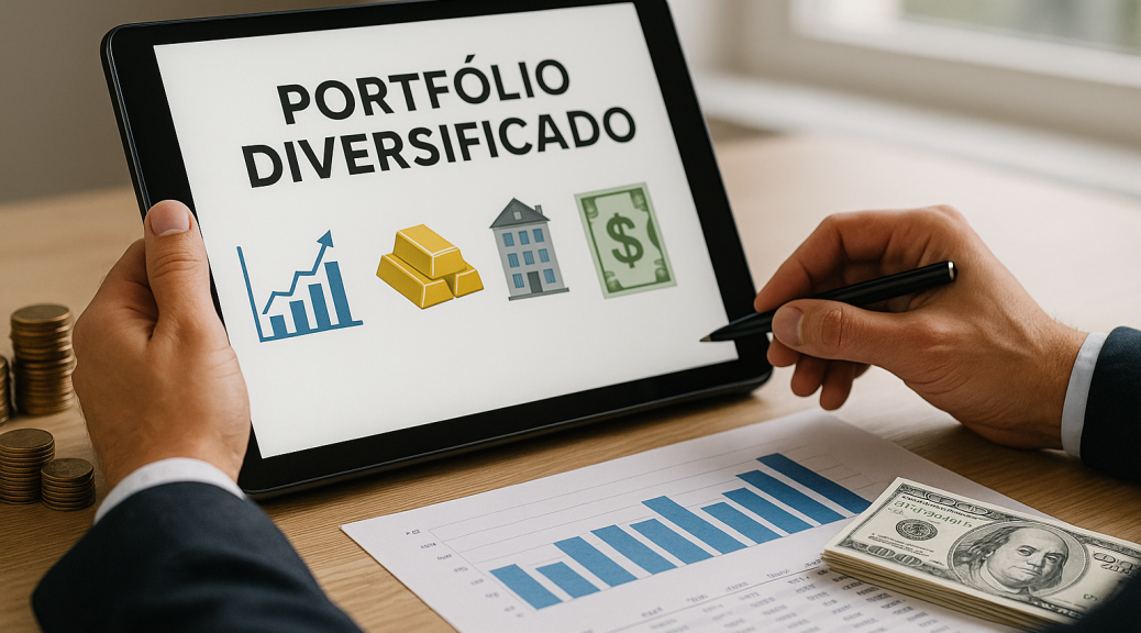 Descubra o que é diversificação de investimentos e como ela protege seu patrimônio. Veja exemplos, estratégias práticas e erros comuns para montar uma carteira mais segura e eficiente.